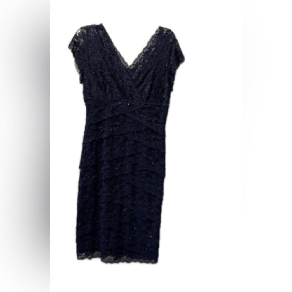 Marina Size 10, Navy Blue Women’s Sequins Evening Dress